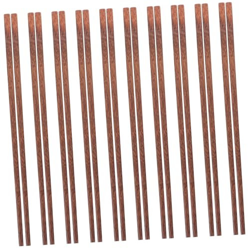 ULTECHNOVO 10pares Palillos Granel Reutilizables Para Lavavajillas Palillos De Madera Para Cocinar y Comer