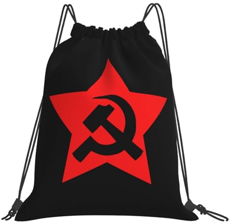 Marteau, Faux Et Étoile De L'Urss Sac Rangement Durable Cordon Sacs À Dos Confortable Pochette Pour Foot Natation Gym
