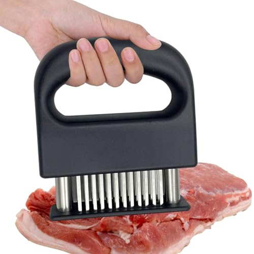 Ago per carne, strumento per tendere carne, ago in acciaio, strumento per cucitrice, carne, gadget per pollo, maiale, pesce, manzo