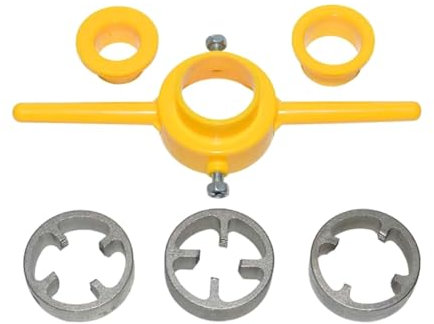 Fnfhsa Filettatrice per Tubi In PVC, Set Filiere per Maschiatura NPT, Utensile per Filettatura In PVC, Set Filiere per, Utensile Manuale, Filettatrice per Tubi,Utensile per Idraulica