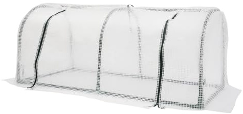 Mini-Gewächshaus, Gartengewächshaus, Überwinterungsrahmen, kleines Gewächshaus, Tomaten, 120 x 60 x 50 cm, PE-Zelt mit Rollladen, für Balkon, Terrassen, Hochbeete