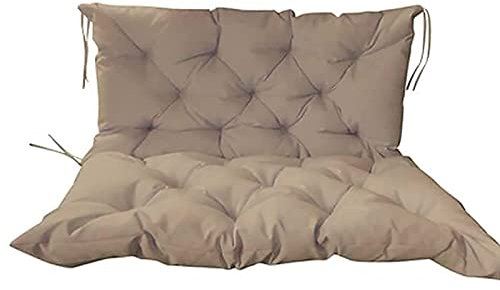 Dickes Outdoor-Schaukel-Ersatzkissen mit Rückenlehne, rutschfestes Bankkissen für 2- und 3-Sitzer, Garten, Terrasse, Liege und Innensofa, bequem, langlebig, stilvoll