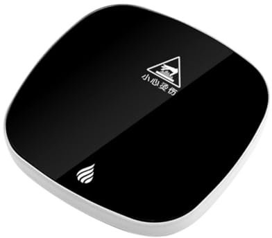 KICHOUSE 1 Pz Calde sottobicchieri più caldo tazza scaldatazze USB riscaldamento scaldatazze temperato Nero