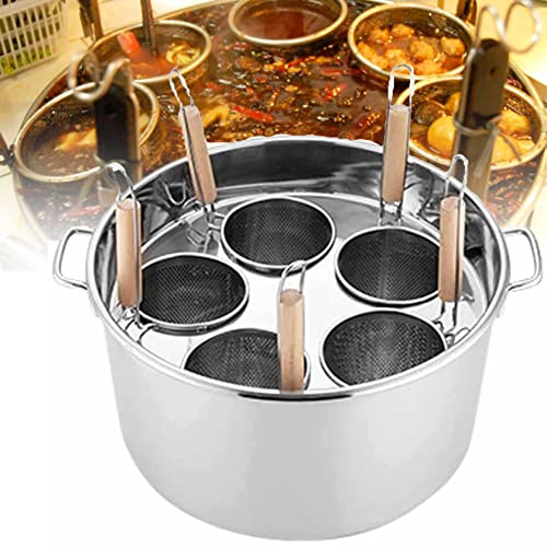 CCKUYT Vaporiera in Acciaio Inossidabile per Cucinare, pentola per Spaghetti, pentole per Pasta, pentole Multiple, Set per vaporiera con cestello e Coperchio, Compatibile con induzione