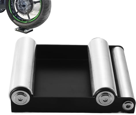Soporte De Mantenimiento De La Motocicleta | Soporte De Acero De Rodillo De Neumáticos Para Moto | Herramienta De Limpieza De Ruedas Y Ayuda De Lubricación De Cadena, Accesorios De Mantenimiento Del C