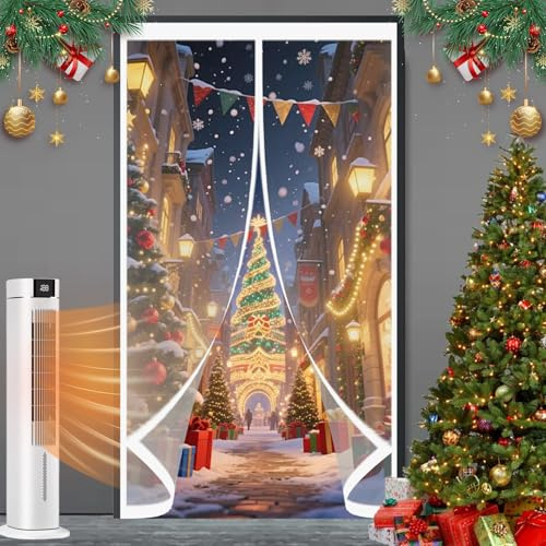 Cortinas Termicas Aislantes 260 x 290 cm No Requiere Perforación, Aislamiento para El Invierno, Fácil de Instalar Transparente Cortinas Termica para Interior Exterior, A