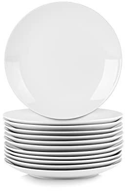 10 Strawberry Street 10.5 Catering Coupe Dinner Plate, Set of 12,White