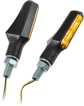 SMD-Blinker New Stick getönt M8 Universal Motorrad E-geprüft
