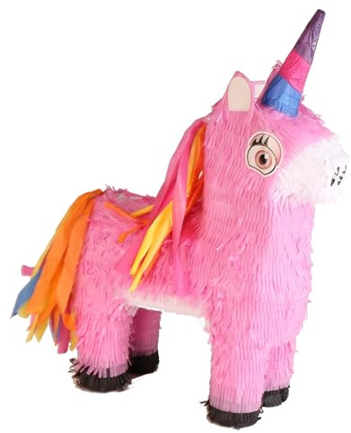 Amscan 9903139 - Pinata Einhorn, 27 x 23 x 37 cm, zum Befüllen mit Süßigkeiten und Konfetti, Kindergeburtstag