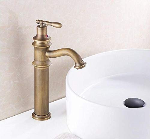 Waschtischarmaturen Antike Retro Messing Waschbecken Wasserhahn Deck Montiert Heißes Und Kaltes Wasser Becken Mischbatterie Deck Montieren Wasserhahn