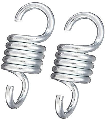 feedal, gancio sospeso da 300 kg, per dondolo, sedia a molla, da appendere al sacco da giardino (8 mm (2 pezzi)