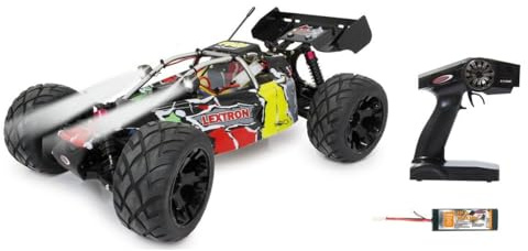 Lextron Desertbuggy 4WD 1:10 Lipo 2,4GHz mit LED - 40 Km/h, 4WD, spritzwassergeschützt, Alu Chassis, einstellbare Öldruckstoßdämpfer, Fahrwerk einstellbar, Hauptzahnradschutz