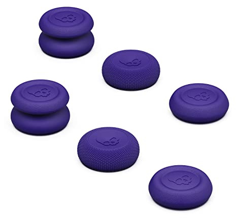 Skull & Co. Skin, CQC and FPS Thumb Grips Joystick Cap Analog Stick Cover for XBOX (XSX/XB1) Controller - Galactic Purple, 3Pairs(6pcs)