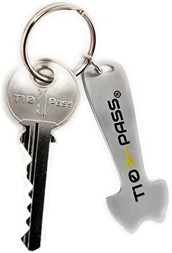 Una llave de pase PTT T10 acompañada de su pase en todas partes para carro y carrito, para cerradura de buzón individual e intercomunicador, desbloquea tu carrito sin token