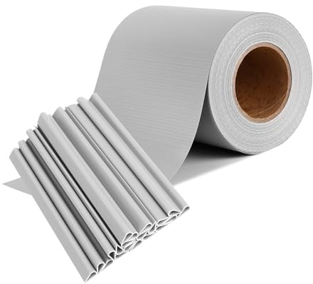 NAIZY Tira De Privacidad De PVC Gris Claro con 20 Clips Rollo De Tapetes De Valla Cortavientos Doble Opaco para Valla De Jardín, Balcón (35mx19cm)