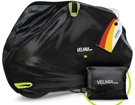 VELMIA Bâche de Protection pour Vélo Électrique - Robuste et Résistante à l'Hiver - Pour l'Intérieur et l'Extérieur - Pour Remorque et 2 Roues et Plus