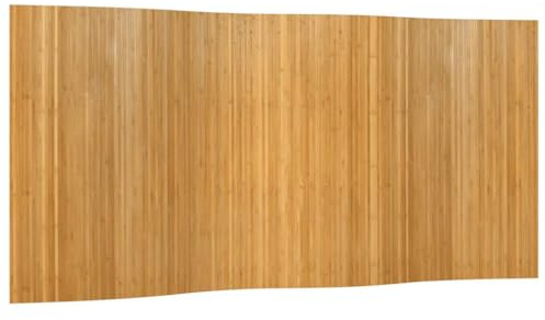 vidaXL Paravent Natur Breite 400 cm Höhe 165 cm Bambus