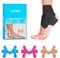 OK TAPE Parches de estructura única precortados para tobillo Banda de Kinesiología Alivio del Dolor y Accesorios de Apoyo (10 unidades, Negro)