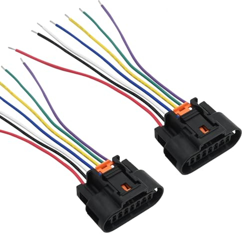 Hoypeyfiy 2 Stück Auto 7-polige Zündspule Stecker Kabelbaum Zündspule Stecker Stecker Stecker Ersatz für Opel Adam Astra J Corsa D ersetzt 1930-0958 PP10000888 15 cm