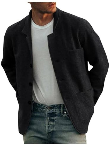 SRZYMJ Mantel Herren Schwarz Steampunk Jacke Schwarz Übergangsjacke Leicht Outdoorjacke Xxxl Softshelljacke Steppmantel Lang Funktionsjacke Parka Winter Wintermantel Sportjacke Freizeitjacke