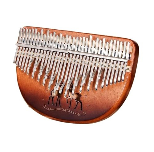 Kalimba Doppelschichtige Chromatische Kalimba 34-Tasten Professionelle Daumenharfe Tragbares Kalimba-Tasteninstrument(A)