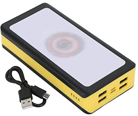 Power Bank solare da 30000 mAh 3 modalità di illuminazione 66 LED 4 porte di uscita USB Power Bank LED da 40 W Campeggio all'aperto Alpinismo Avventura Pesca Viaggi giornalieri