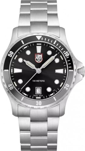 Luminox Orologio analogico al quarzo svizzero da uomo con cinturino in acciaio inox XS.0941, argento, Militare