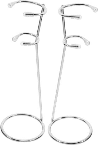 EXHUMKY 2piezas Base Almacenamiento Espumador Soporte Batidor Organizador Cocina Acero Inoxidable Práctico