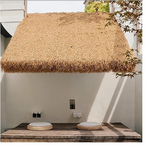 Rouleau de toiture en chaume synthétique pour cabane Tiki à faire soi-même, chaume de palmier ignifuge pour la plage, le jardin hawaïen et la décoration de fête