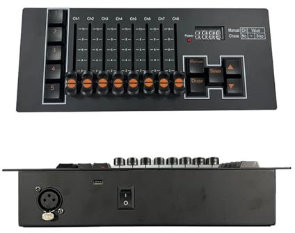 Controlador de DJ, Mini consola DMX 512 de 40 canales, controlador de iluminación de escenario, efectos, consola de iluminación de discoteca for DJ, equipo de control, lámpara.