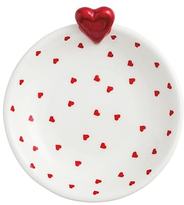 Mud Pie Valentine's Day Pink Heart Tidbit Dish