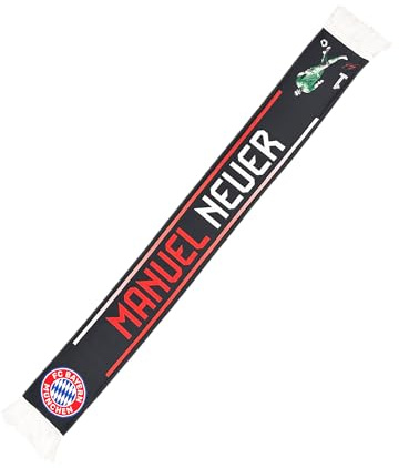 FC Bayern München Schal Manuel Neuer I Fanschal I Stadionschal I Schwarz