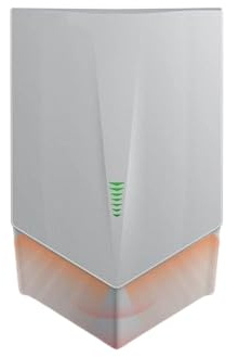 Asciugamani professionale con sensore da 1200 W, asciugatura rapida 6-10 secondi, montaggio a parete, per bagno/cucina/WC, argento