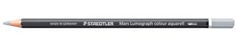 STAEDTLER Lápiz acuarelable Gris medio – Lápiz artístico soluble en agua con diseño hexagonal – Mina de 3,6 mm, alta intensidad de color y resistencia a la luz