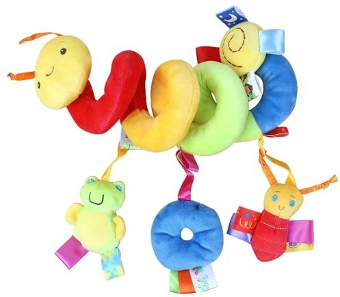 TenaLucy Culla Neonato Regalo Neonato Maschio, Passeggino Baby Sccessori Utili, Regalo Nascita Bimbo Giochi Neonata 0-3 Mesi, Animali Giocattolo per Bambini Massaggia Gengive Neonati per Neonata (70g)