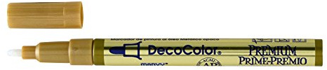 Marvy Uchida DecoColor Premium Fine Tip Marker Gold