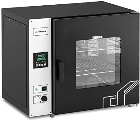 Steinberg Systems Drying Oven Hot Air Drying Oven Drying Cabinet Thermostatic 58L 1670W SBS-ADO-1000 (Steel Housing, Stainless Steel Interior, Double-Walled Tempered Glass Window, 50-300 °C)