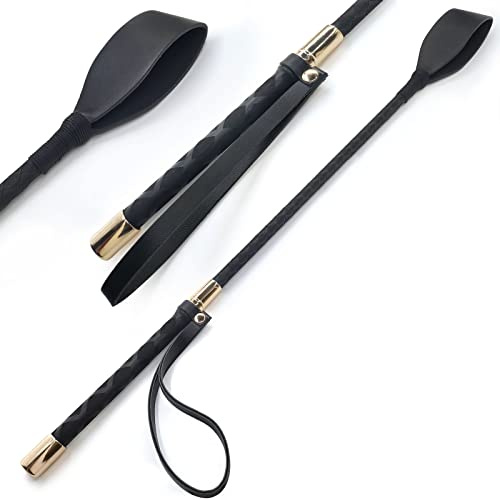 Keedolla 18 Riding Crop English Whip with Wrist Strap, Horse Whip Jump Bat Equestrianism Horse Crop for Training, Tournament, Shows - Double Slapper