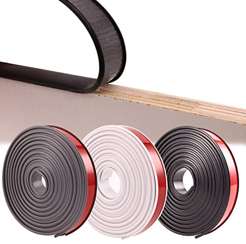 Bande de Protection autocollante en TPE Flexible en Forme de U pour Bords de Meubles - pour réparation d'armoires et Restauration de Meubles (Blanc, 16 mm x 3 m)