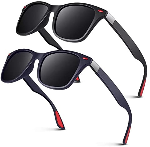 LINVO Sonnenbrille Herren Damen Polarisiert TR90 Ultraleicht Retro UV400 | Leicht,Verdrehfreies Design,Autofahren,Angeln,Reisen,Laufen,Golfen