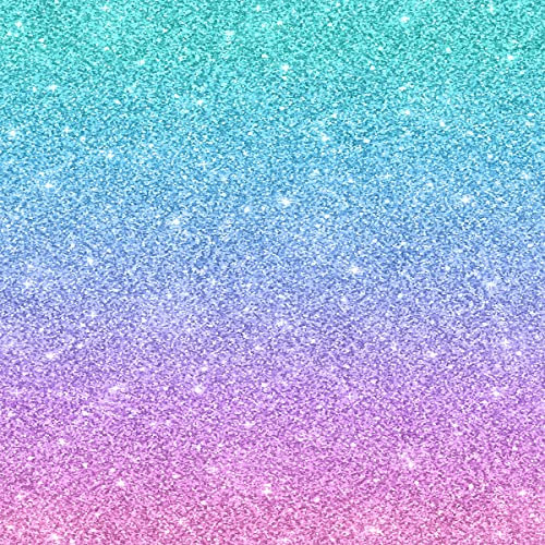 Glitzerstoff als Meterware,lila,blauer Farbverlauf,gestreifter Polsterstoff für Stühle,bunter rosa blaugrüner Regenbogen,dekorativer wasserdichter Outdoor Stoff 276x160cm,Kein Licht, kein Glitzer