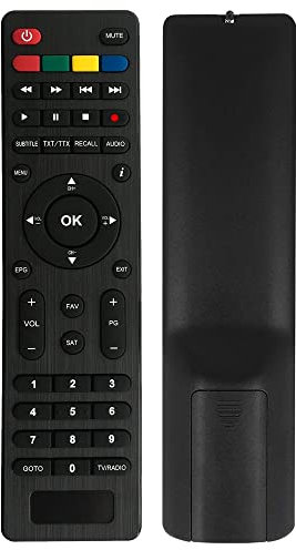 LEYF Télécommande universelle 9 en 1 compatible avec récepteur DVB-T TNT - Redline, HD Line, Geant, Tiger, Sky, Drake, Servimat, Istar, Samsat, Trumax,Dynavision, Head, Echosonic, Regular, Technocoms,