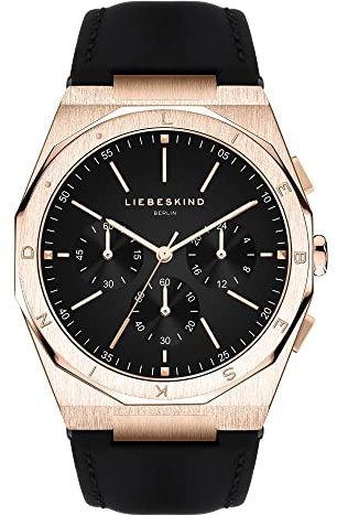 Liebeskind Berlin Unisex Analog Quarz Uhr mit Leder Armband LT-0361-LC