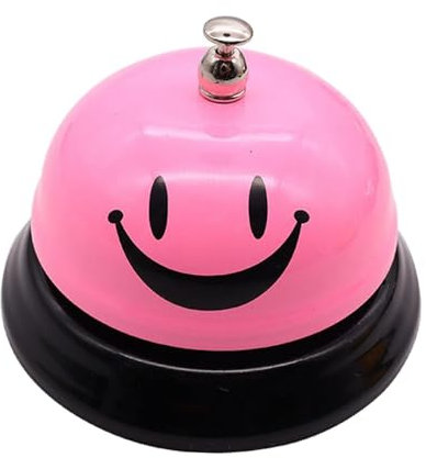 Colcolo Servizio Campanello da scrivania, Campanello da banco per Chiamata da Tavolo per Tavolo da bancone del Ristorante, Rosa