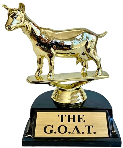 Trophy Hut Goat Trophy Minimalist, Regalo Trofeo Unisex, Oro, Nero