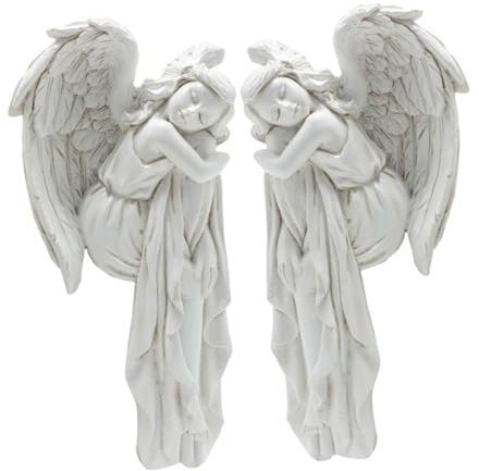 Garneck 2stücke Türrahmendekoration Ornamentfiguren Türrahmenornamente Flügel-Ornamente Für Wanddekoration Wohndekor Fensterdeko