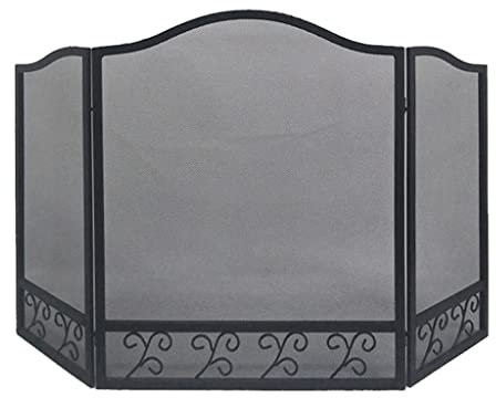 Schermi decorativi Griglia per caminetto Parascintille in stile europeo Schermo per caminetto domestico Stufa interna per esterni Copertura protettiva per camino Parascintille in ferro battuto re