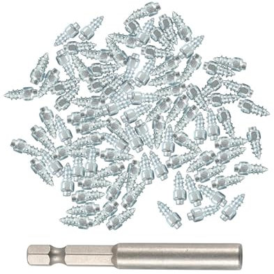 Car Tire Spikes, Snowmobile Stud Tire Cleats, Tire Studs, Snow Spikes, Anti-ice Studs, Tungsten Steel Tire Studs, Snowmobile Stud Tire Cleats Are Designed to Dig Into the Snow and Ice
