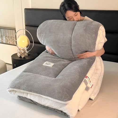 Spessa Trapunta Di Pelle Di Pecora Invernale Trapunta Super Morbida Coperta Di Cashmere Di Agnello Trapunta Calda Coperta Di Cashmere Di Agnello Trapunta Letto Biancheria Da Letto Calda E Morbida(150x