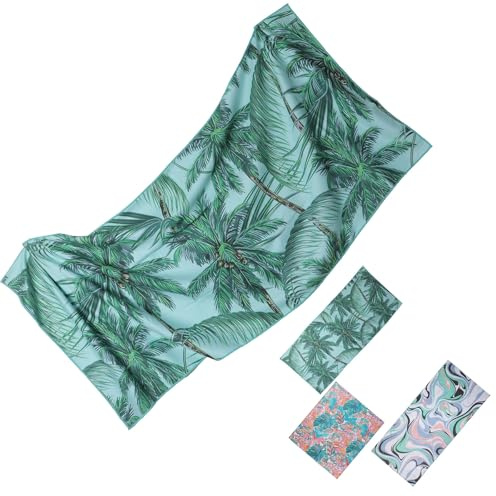 FABBRICA HOME Microfiber Waffle Beach Towels,Ultra Soft and Sand Free Beach Essentials,High Absorbent Pool Towels,Quick Dry Light Weight Oversized Large Towels for Travel Camping Beach Accessories